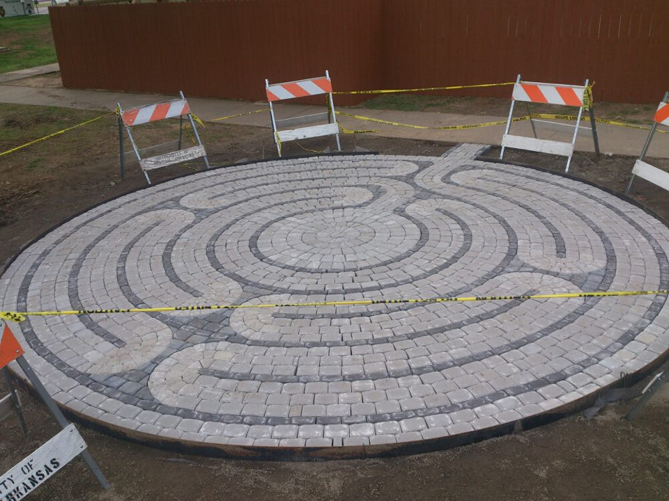 The new EDGE Labyrinth outside State Hall